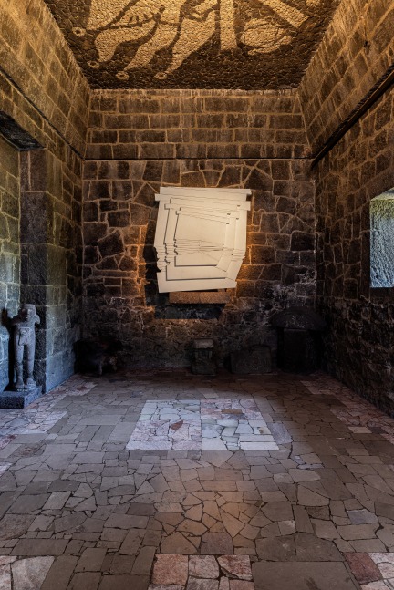 Installation view, Wyatt Kahn, Fantasmas, Museo Anahuacalli, Mexico City, 2024