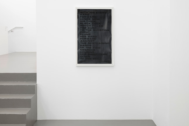 Installation view, John Giorno, God Complex, Galerie Eva Presenhuber, Vienna, 2024