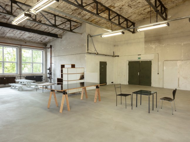 Installation views, Martin Boyce, Douglas Gordon, Franz West, Lamps and Furniture,&amp;nbsp;Haubrok Foundation, Berlin, 2025