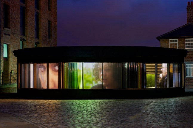 Installation view of Works by Doug Aitken