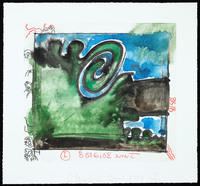 monotype by Carroll Dunham