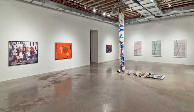 Installation view of Works by Lucas Blalock