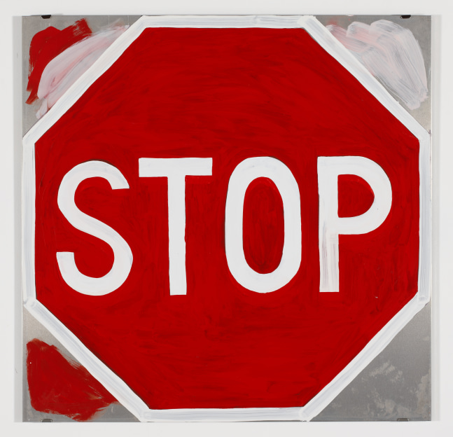 Josh Smith Untitled 2012 Enamel on aluminum 91.5 x 92.5 x 0.5 cm / 36 x 36 3/8 x 1/4 in