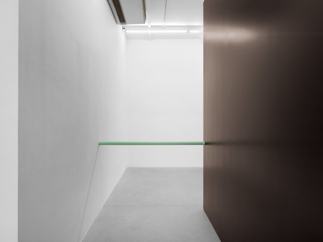 Installation view of Gerwald Rockenschaub wall painting installations and wall works