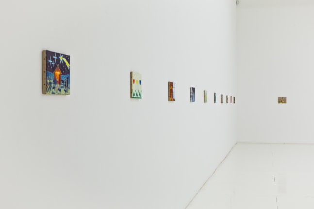 Installation view of works by Jean-Frédéric Schnyder