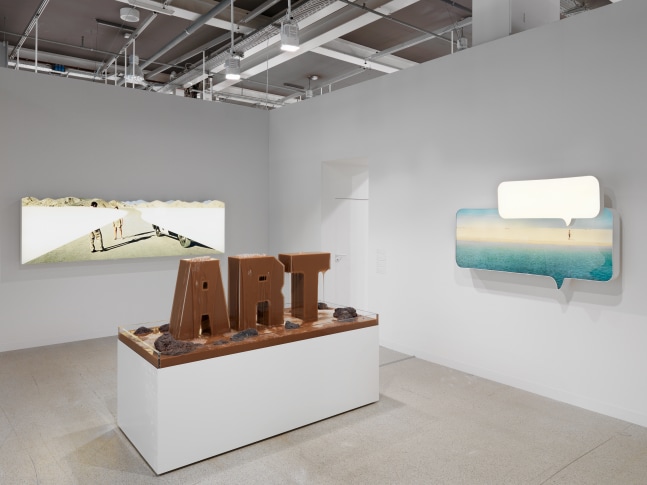 Installation view of Works by Doug Aitken