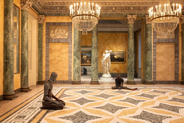 Installation view, Ugo Rondinone, terrone, Galleria d&amp;#39;Arte Moderna, Milan, 2025