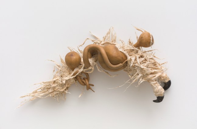 Guadalupe Maravilla
Ancestral Stomach 5, 2021
dried gourd with mixed media
19 1/2 x 37 x 8 1/2 ins.
49.5 x 94 x 21.6 cm