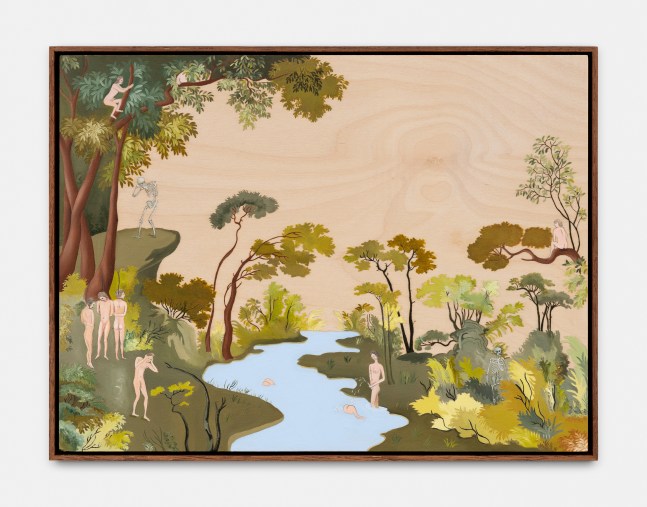 Sanam Khatibi, Figures in a Garden, 2021