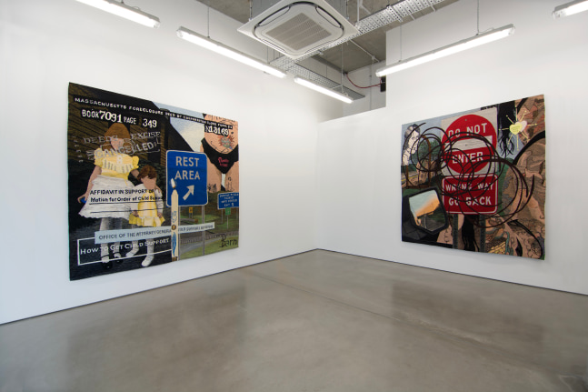 Look Back At It (Installation View) mother&amp;rsquo;s tankstation, London, UK, January 18 &amp;ndash;&amp;nbsp;March 1, 2025. Photo: mother&amp;rsquo;s tankstation.