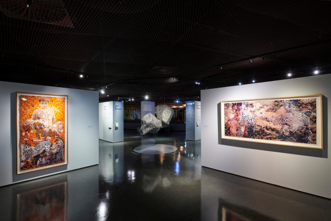 Musee du Quai Branly, Photographing the thread of memory, install 2