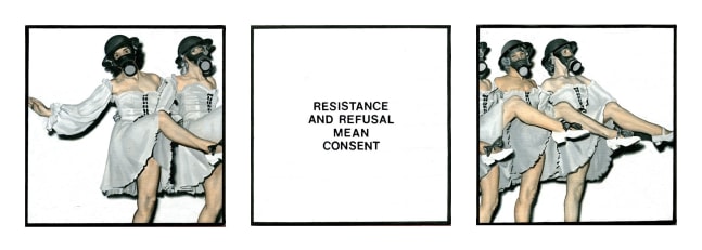 Dotty Attie
Kick, 2007
oil on linen
3 panels: 6 x 6 ins. (15.2 x 15.2 cm)
overall: 6 x 20 ins. (15.2 x 50.8 cm)