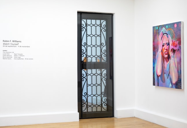 Installation view, Robin F. Williams: Watch Yourself, Mor&amp;aacute;n Mor&amp;aacute;n, Mexico City, 2023. Image courtesy of Mor&amp;aacute;n Mor&amp;aacute;n.&amp;nbsp;