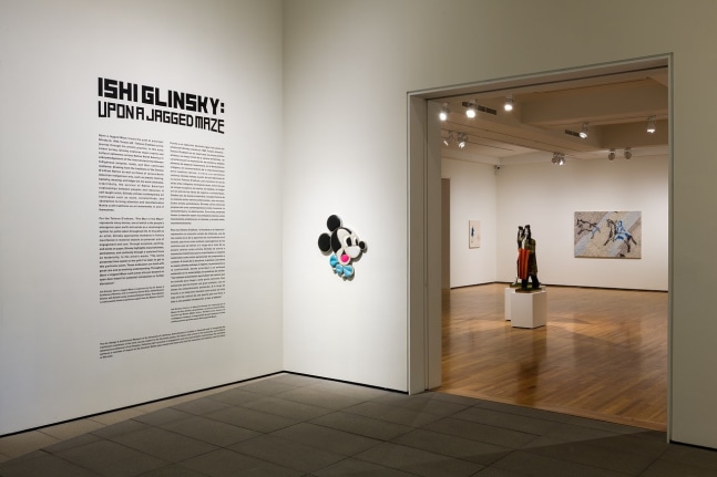 Installation view, Ishi Glinsky: Upon a Jagged Maze, Art, Design &amp;amp; Architecture Museum at UC Santa Barbara, 2022-2023. Image courtesy of Art, Design &amp;amp; Architecture Museum at UC Santa Barbara.