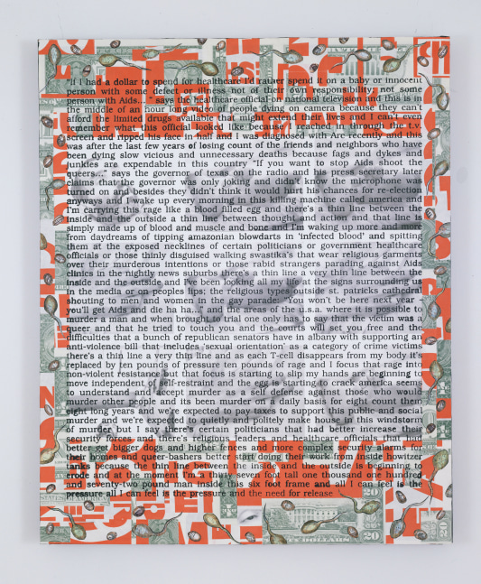 David Wojnarowicz, Untitled (Hujar Dead), 1988