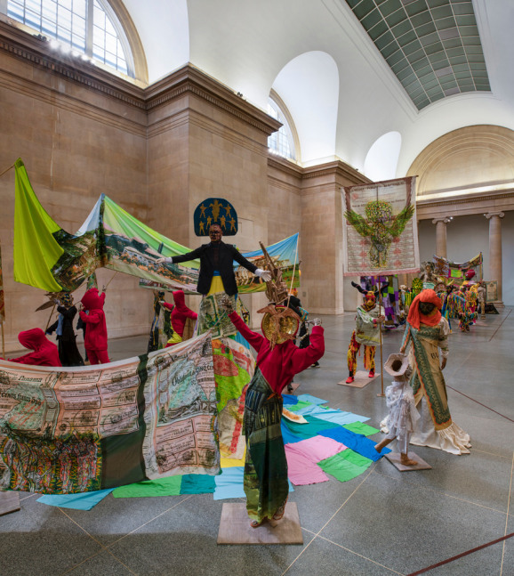Installation View,&amp;nbsp;Hew Locke: The Procession, Tate Britain,&amp;nbsp;London, UK.&amp;nbsp;Photo by&amp;nbsp;Joe Humprhys