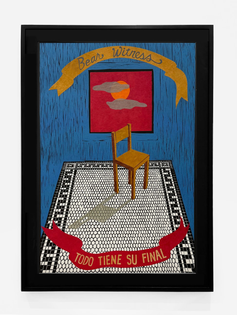 Shellyne Rodriguez
Anicca (Lavoe&amp;#39;s Existential Lamento), 2024
EFA Robert Blackburn Printmaking Workshop
linocut relief print, chine coll&amp;eacute;, collage
42 x 29 1/4 ins.
106.7 x 74.3 cm