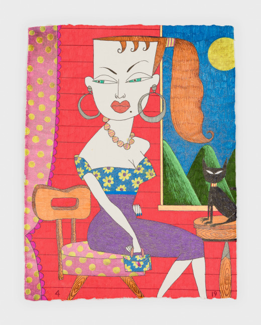 Manuel Pardo
Untitled (Stardust), 2006
signed, dated verso
ink on handmade paper
14 3/4 x 11 1/4 ins.
37.5 x 28.6 cm