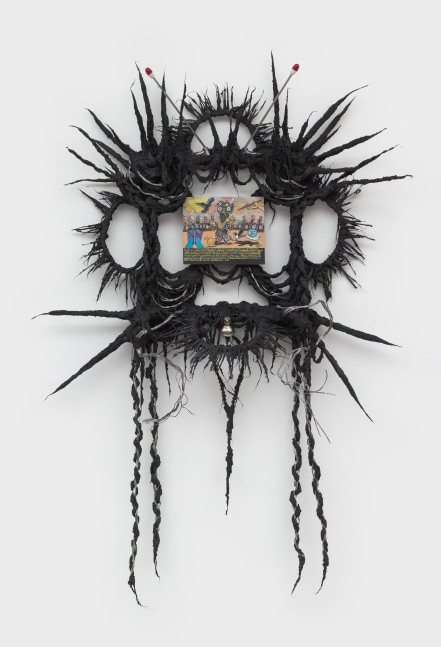 Guadalupe Maravilla
Cats As Healing Instruments Retablo, 2022
oil on tin, cotton and glue mixture on wood
80 1/2 x 56 x 15 ins.
204.5 x 142.2 x 38.1 cm
&amp;nbsp;