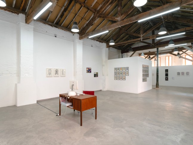 (Installation View) Suzanne Treister: From Fictional Videogames to Hypothetical Museums of the Future. Courtesy of the artist and The RYDER, Madrid.