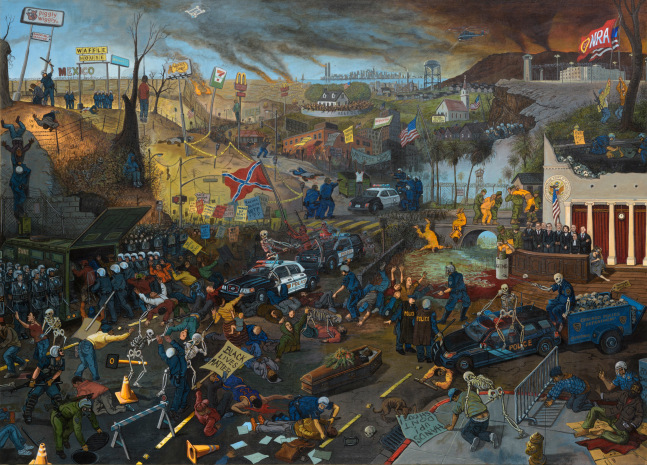 Sandow Birk, The Triumph of Fear, 2017