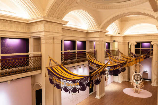 Guadalupe Maravilla / Piedras de Fuego (Fire Stones)&amp;nbsp;(Installation View), Talbor Rice Gallery, University of Edinburgh, Edinburgh, UK, October 26, 2024 - February 15, 2025. Photo: Sally Jubb Photography.