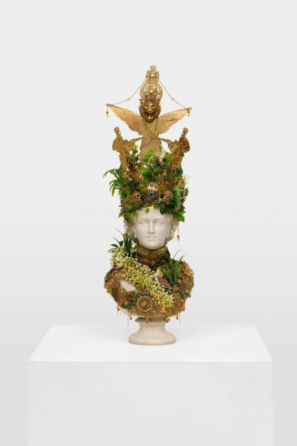 Hew Locke
Souvenir 14 (Princess Alexandra), 2023
Parien ware, brass, copper, copper alloy, jesomonite, plastic
57 x 19.5 x 18.5 cm
22 1/2 x 7 1/2 x 7 1/2 in