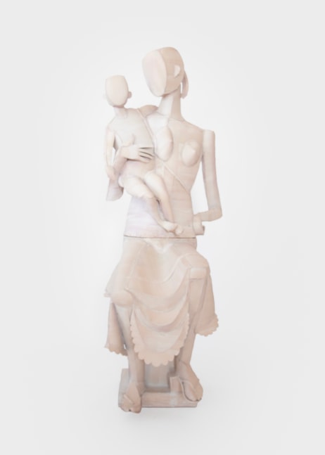 Ann Agee
Faint Lavender Madonna, 2025
porcelain slip and ceramic stain on stoneware
66 1/4 x 23 3/4 x 25 ins.
168.3 x 60.3 x 63.5 cm