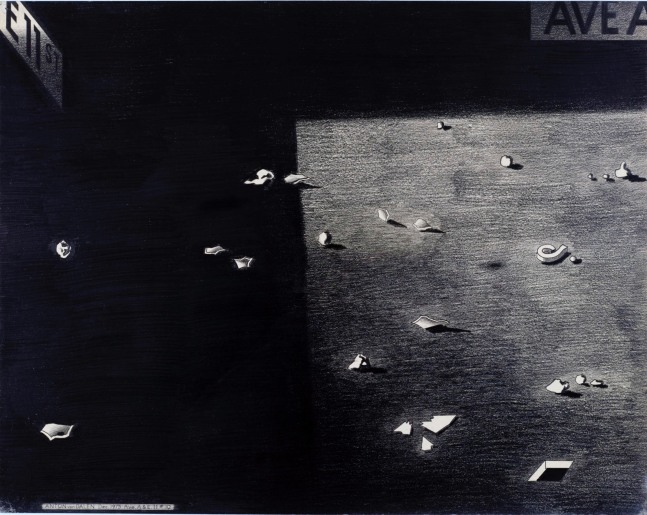 Anton van Dalen
Street Debris, In and Out of Shadow, 1975
graphite on paper
23 x 29 in.
58.42 x 73.66 cm
