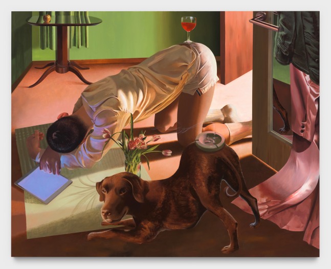 Kyle Dunn
Downward Dog,&amp;nbsp;2023
acrylic on wood panel
48 x 60 ins.
121.9 x 152.4 cm