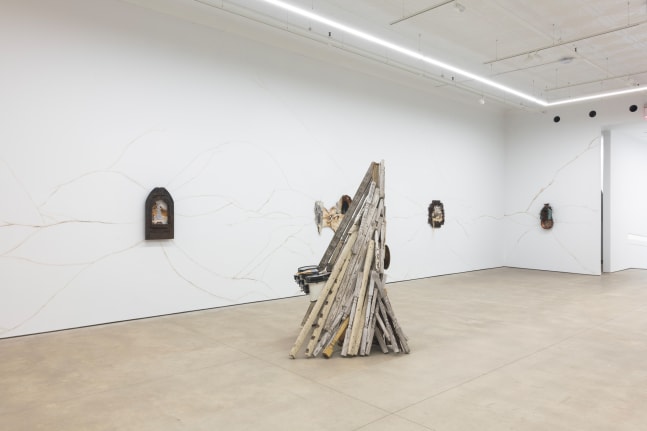 Chiffon Thomas, Staircase to the Rose Window, install 8