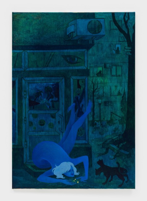 Hortensia Mi Kafchin
Lower me, 2024-25
oil on canvas
39 3/8 x 27 5/8 ins.
100 x 70.2 cm