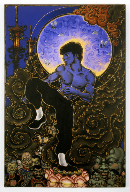 Martin Wong, Bruce Lee in the Afterworld, 1991