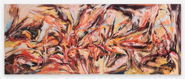 Carolee Schneemann
Winter&amp;#39;s Fuel II, 1960
acrylic on board
16 x 40 ins.
40.6 x 101.6 cm