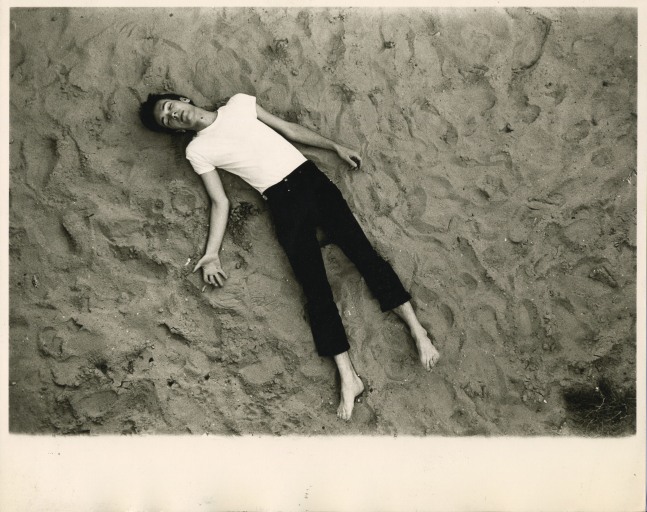 David Wojnarowicz, Untitled (Brian on sand), c. 1980-81