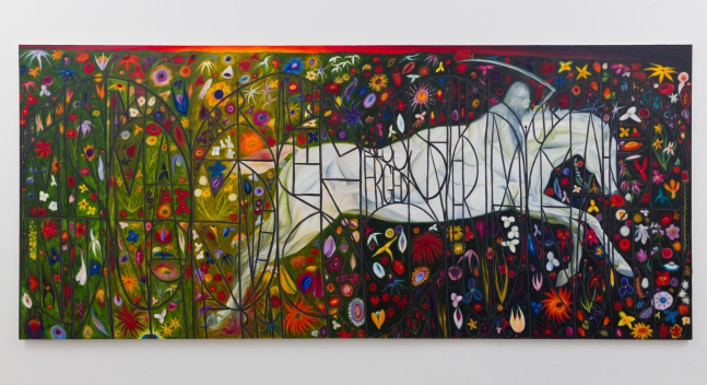 Srijon Chowdhury
Pale Rider, 2019
Oil on canvas
84 x 192 ins.
213 x 487.7 cm