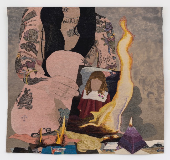 Erin M. Riley
Why Now?, 2021
wool, cotton
95 x 100 ins.
241.3 x 254 cm