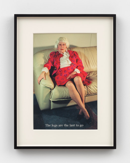 Martha Wilson, The legs are the last to go, 2009