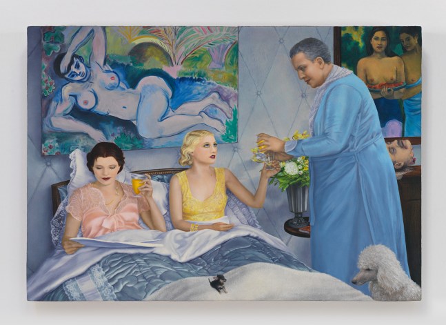 Hilary Harkness
Blue Nude, 2014
Oil on linen mounted on panel
7 1/2 x 10 3/4 ins.
19.1 x 27.3 cm