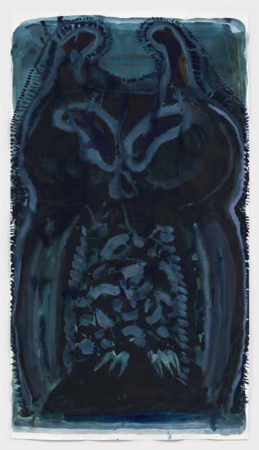 Allison Schulnik
Owl #4, 2022
gouache on paper
76 x 42 ins.
193 x 106.7 cm