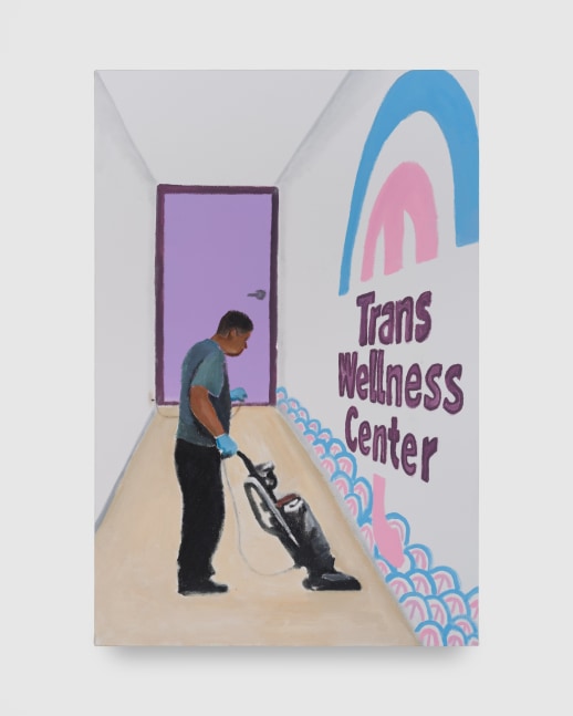 Jay Lynn Gomez
Trans Wellness Center, 2025
acrylic on canvas
36 x 24 ins.
91.5 x 70 cm