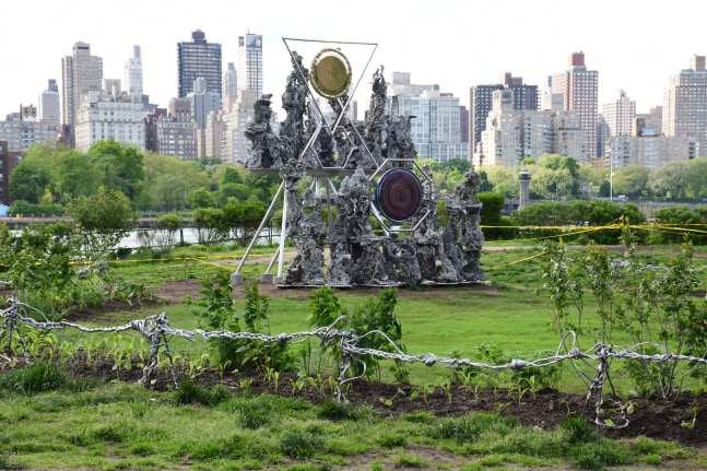 Installation View, Guadalupe Maravilla: Planeta Abuelx, Socrates Sculpture Park, Queens, NY.&amp;nbsp;Image by Sara Morgan.