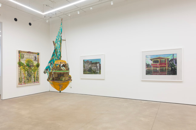 Hew Locke, Listening to the Land installation view 4