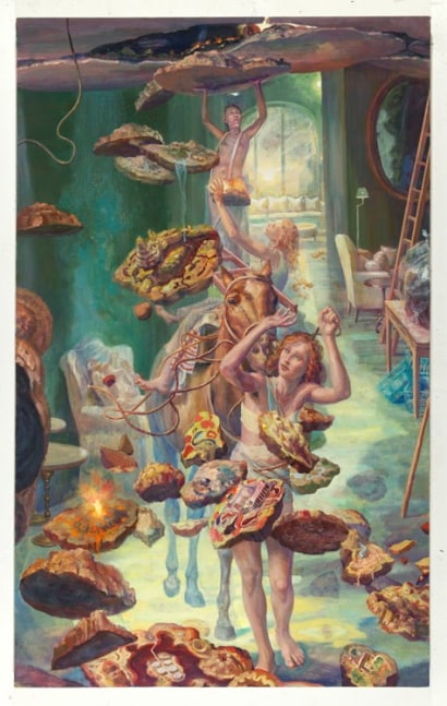 Julie Heffernan, Self Portrait Running Amok, 2012