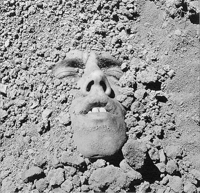 David Wojnarowicz
Untitled (Face in Dirt), 1991/2018
signed by Gary Schneider, and stamped by the Estate of David Wojnarowicz, verso
pigmented ink print on Hahnem&amp;uuml;hle Photo Rag 308 gsm
sheet: 16 x 20 ins. (40.6 x 50.8 cm)
image: 12 3/8 x 12 3/4 ins. (31.5 x 32.4 cm)