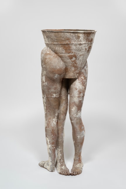 Clementine Keith-Roach
Herm, 2024
terracotta vessel, plaster, wood, steel, epoxy putty,&amp;nbsp;and acrylic paint
50 x 20 1/8 x 20 7/8 ins.
127 x 51 x 53 cm