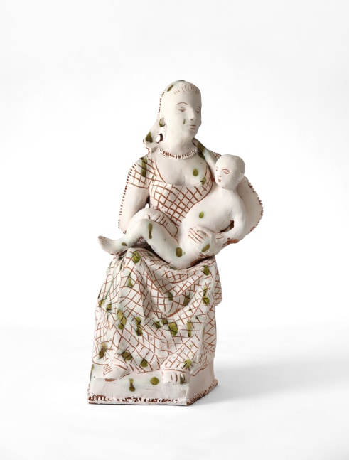Ann Agee Moldmade Madonna (with checked dress), 2022
