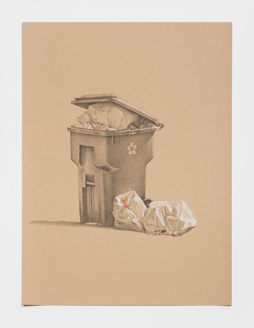Joe Houston
Arrangement II, 2024
conte crayon and pastel on kraft colored stonehenge paper
29 5/8 x 21 7/8 ins.
75.2 x 55.6 cm