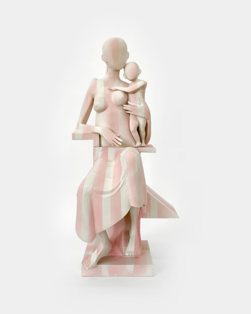 Gentle Pink Stripe Madonna, 2023