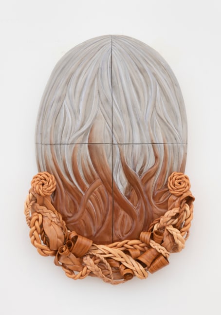 Jessica Stoller
Untitled (crown), 2021
porcelain, glaze, china paint, wood
24 x 16 x 2 ins.
61 x 40.6 x 5.1 cm